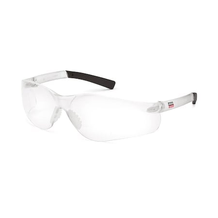 Bifocal Welding Safety Glasses, Anti-Scratch, Clear Lens, 2.0 Diopter MPN:K3117-200