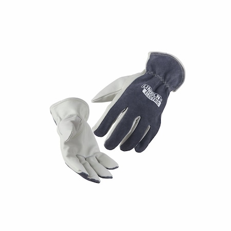 Leather Drivers Gloves, Leather, Grey, M MPN:K3769-M