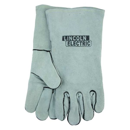Welding Gloves, Gauntlet Cuff, Wing Thumb, A leather, L, 1 PR MPN:KH641