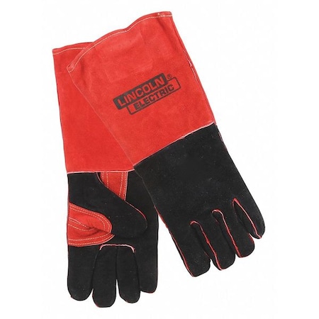 Welding Gloves, Gauntlet Cuff, Wing Thumb, A leather, L, 1 PR MPN:KH643