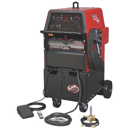 TIG Welder, Precision TIG 375 Series, 208V AC, 230V AC, 460V AC, 420 Max. Output Amps MPN:K2624-1