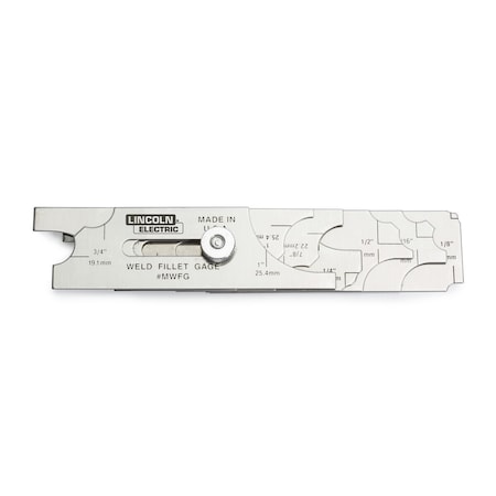 Weld Fillet Gauge, Stainless Steel, 7 Pcs MPN:K3720-1
