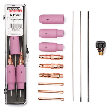 Tig Torch Parts Kit, For PTW-18/PTA-26 MPN:KP509