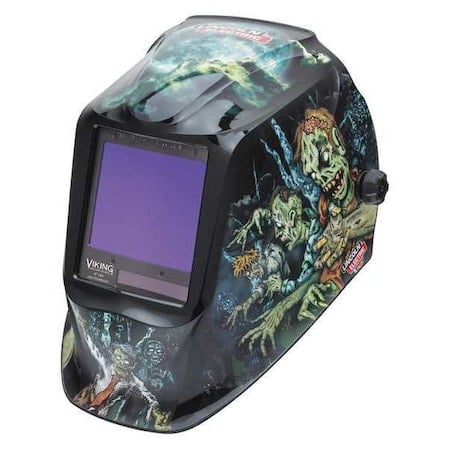 Welding Helmet, Zombie Graphic, Black/Blue MPN:K4158-4