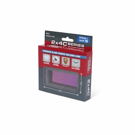 Passive Welding Lens, Shade 10, 2X4C Serie MPN:KP5268-2