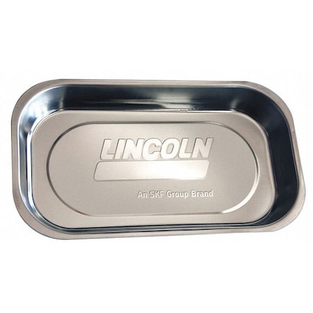 Magnetic Tool Tray, Stainless Steel, Silver, 8 13/16 in Length, 5 in Width, 1 7/32 in Height MPN:3602