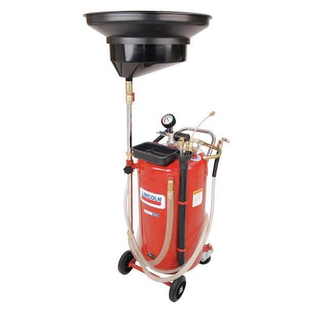 Fluid Drain/Evacuator Combo, Red, Steel MPN:3639
