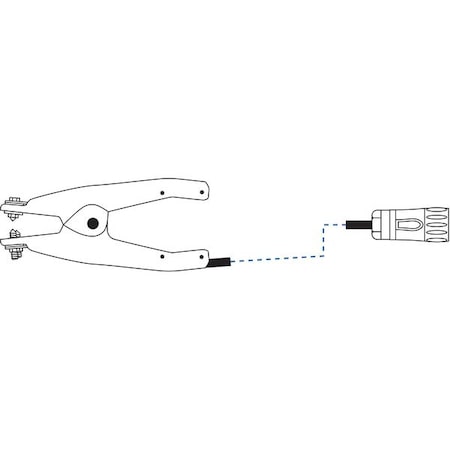 Large Clamp Assy with 20 ft Coiled Cable MPN:LE600-P-20CG