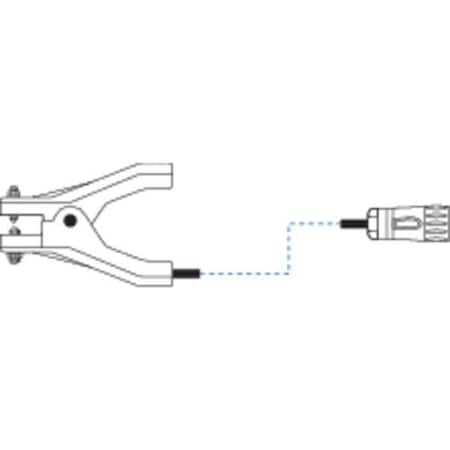 Small Clamp Assy with 2ft Straight Cable MPN:LE600-P-2SR