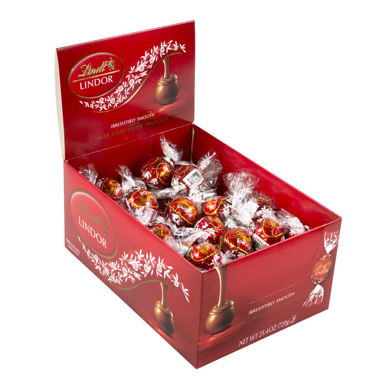Lindt Lindor Milk Chocolate Truffles, Pack Of 60 Truffles MPN:511512