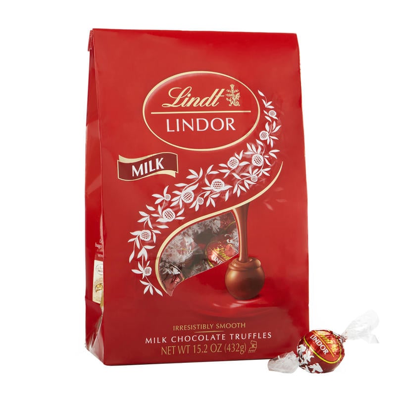 Lindt Lindor Chocolate Truffles, Milk Chocolate, 15.2 Oz Box MPN:L002474