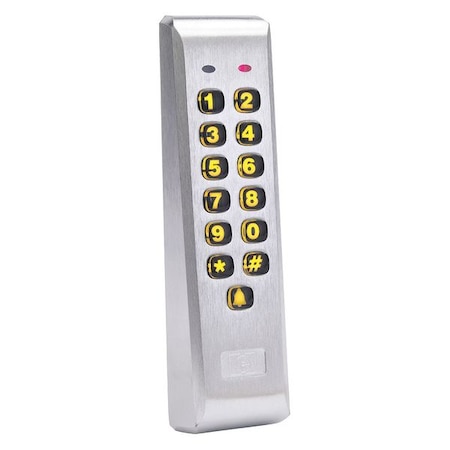 Access Keypad Mullion, 1-5/7 in. W, Black MPN:212ILM-AL