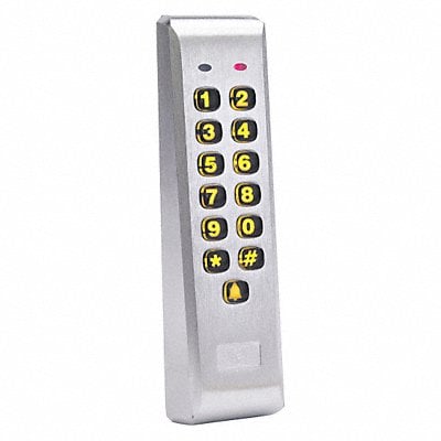 Access Keypad Mullion 1-5/7 in W Silver MPN:212ILM-AL