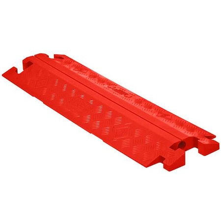 Cable Protector, 1-5/8 in H, 36 in L, 11-1/2 in W, 1 Channel, Polyurethane, Orange MPN:CP1X125-GP-O