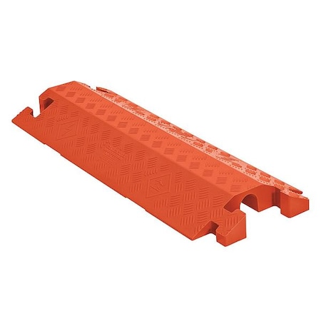 Cable Protector, 3 in H, 38-1/2 in L, 14-1/4 in W, 1 Channel, Polyurethane, Orange MPN:CP1X225-GP-DO-O