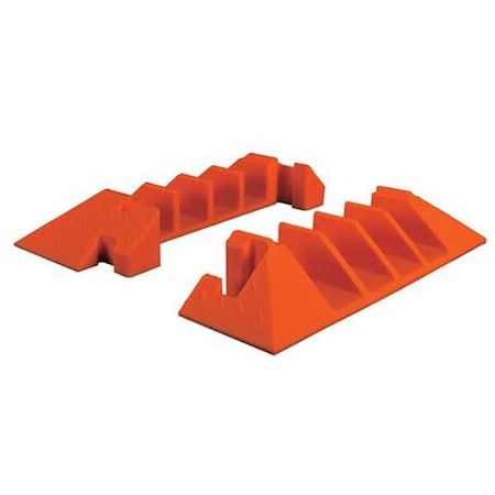 Cable Protector, 3-3/4 in H, 1-5/8 ft L, 2-3/4 in W, 4 Channel, Polyurethane, Orange MPN:CPEC4X300-O