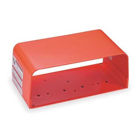 Foot Switch Guard, Steel, Orange MPN:522-B12