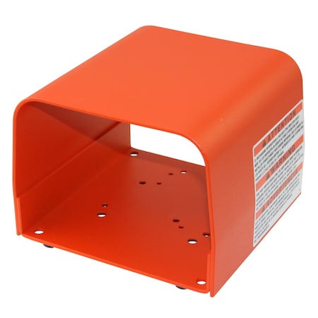 Foot Switch Guard, Steel, Orange MPN:522-B14