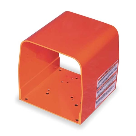 Foot Switch Guard, Steel, Orange MPN:522-F28
