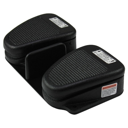 FootSwitch, Black, Zinc, (2)SPDT, Momentary MPN:TWIN 632-S