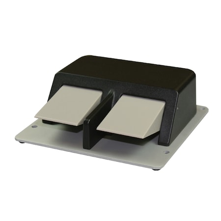 FootSwitch, Black, Aluminum, SPDT, Momentary MPN:TWIN 88SN1-05