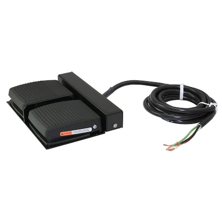 FootSwitch, Black, Aluminum, SPDT, Momentary MPN:TWIN 971-SMC48