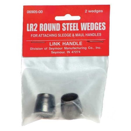 Wedge, Round, Steel, 3/4