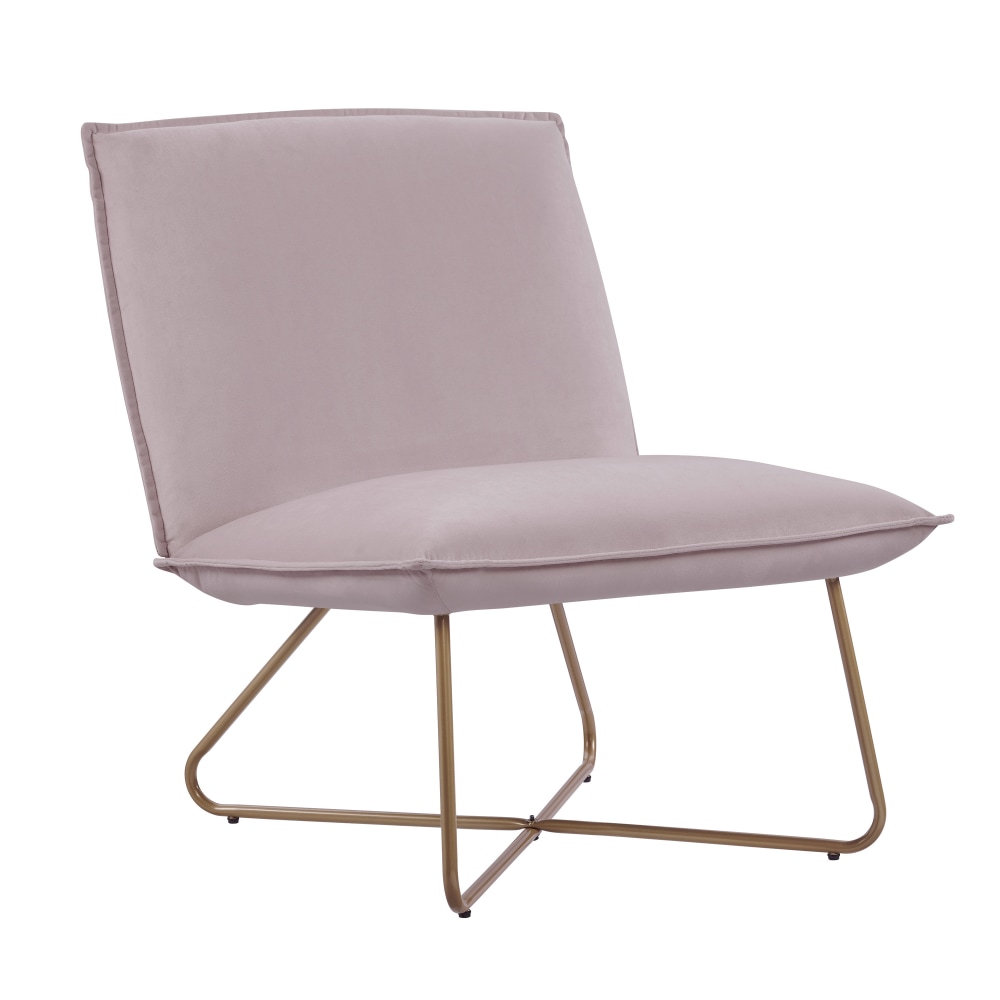 Linon Kipling Accent Chair, Gold/Blush Pink MPN:OFDP2786