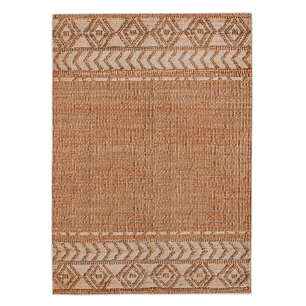 Linon Aria Area Rug, 5ft x 7ft, Verica Copper/Cream MPN:OD5084