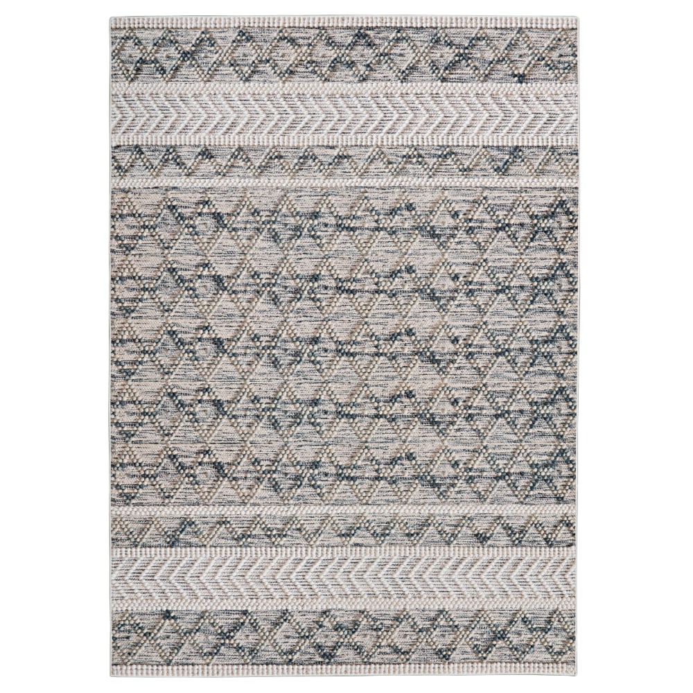 Linon Aria Area Rug, 8ft x 10ft, Adler Cream/Blue MPN:OD5090
