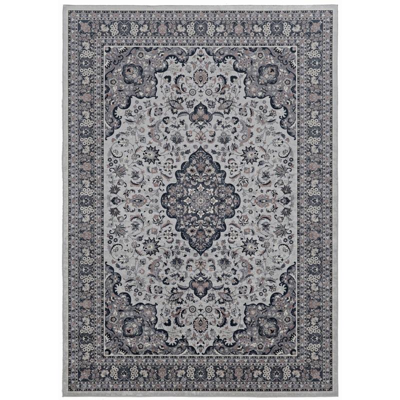 Linon Innova Area Rug, 5ft x 7ft, Layne Cream/Grey MPN:RUGEM0457