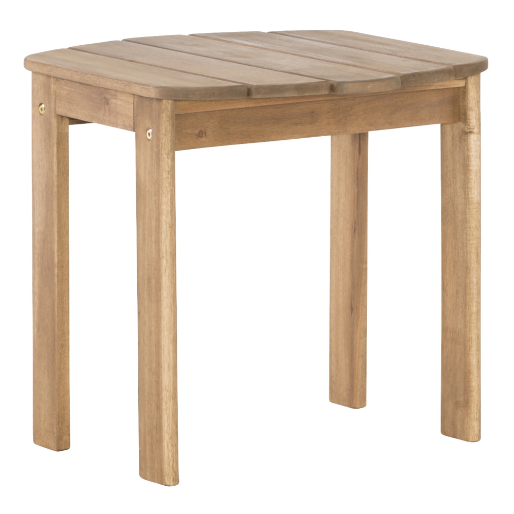 Linon Home Decor Products Troy Indoor/Outdoor Adirondack End Table, 18-1/8inH x 18-1/8inW x 18-1/2inD, Teak MPN:OFDP1248