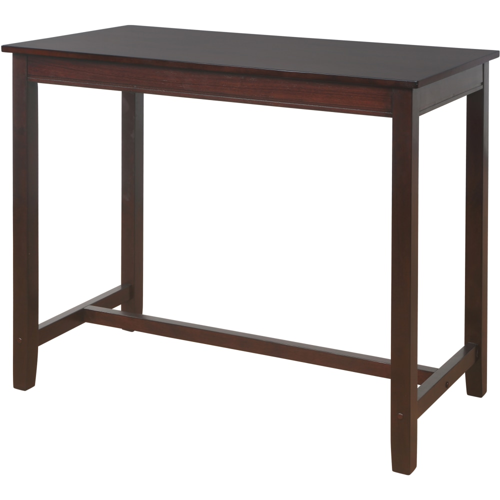 Linon Walker Counter Pub Table, 36inH x 47-1/4inW x 23-3/4inD, Walnut MPN:OFDP2209