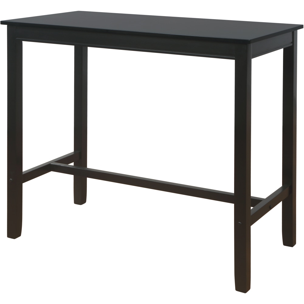 Linon Walker Bar Pub Table, 42inH x 47-1/4inW x 23-3/4inD, Black MPN:OFDP2212