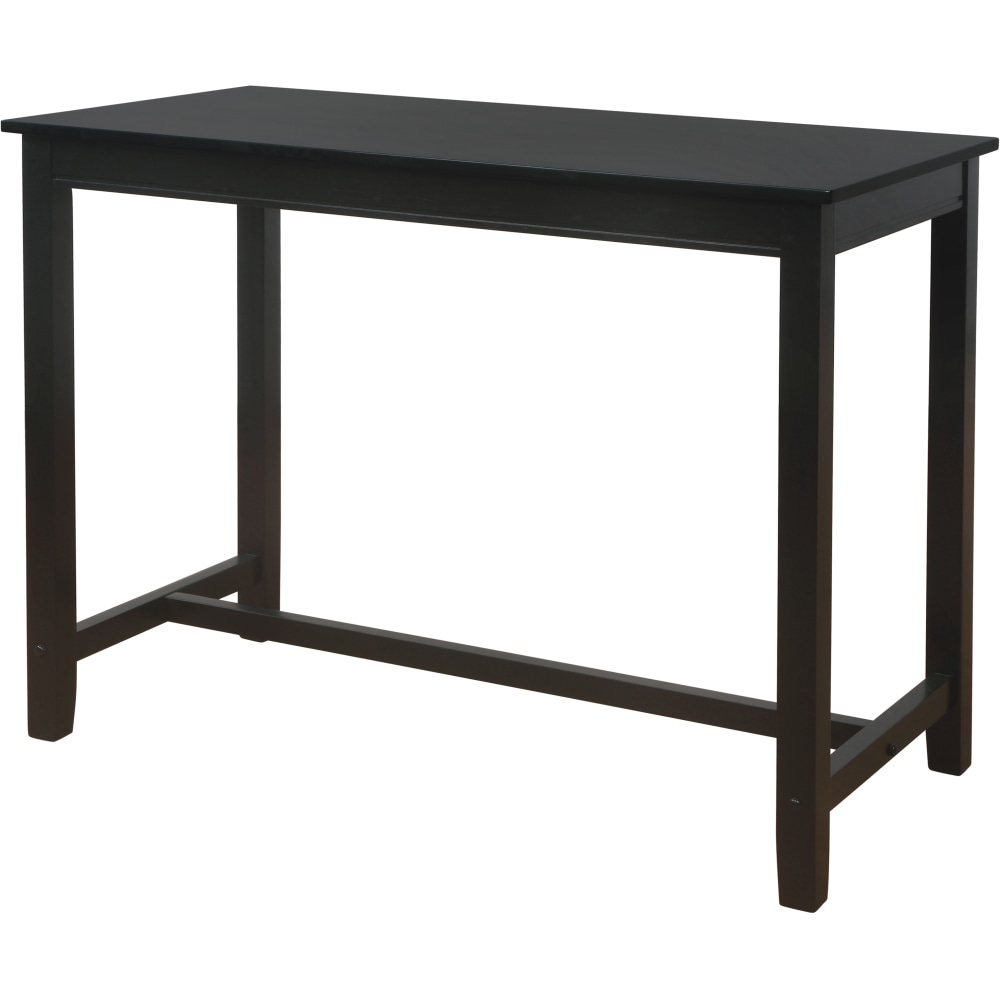 Linon Walker Counter Pub Table, 36inH x 47-1/4inW x 23-3/4inD, Black MPN:OFDP2213