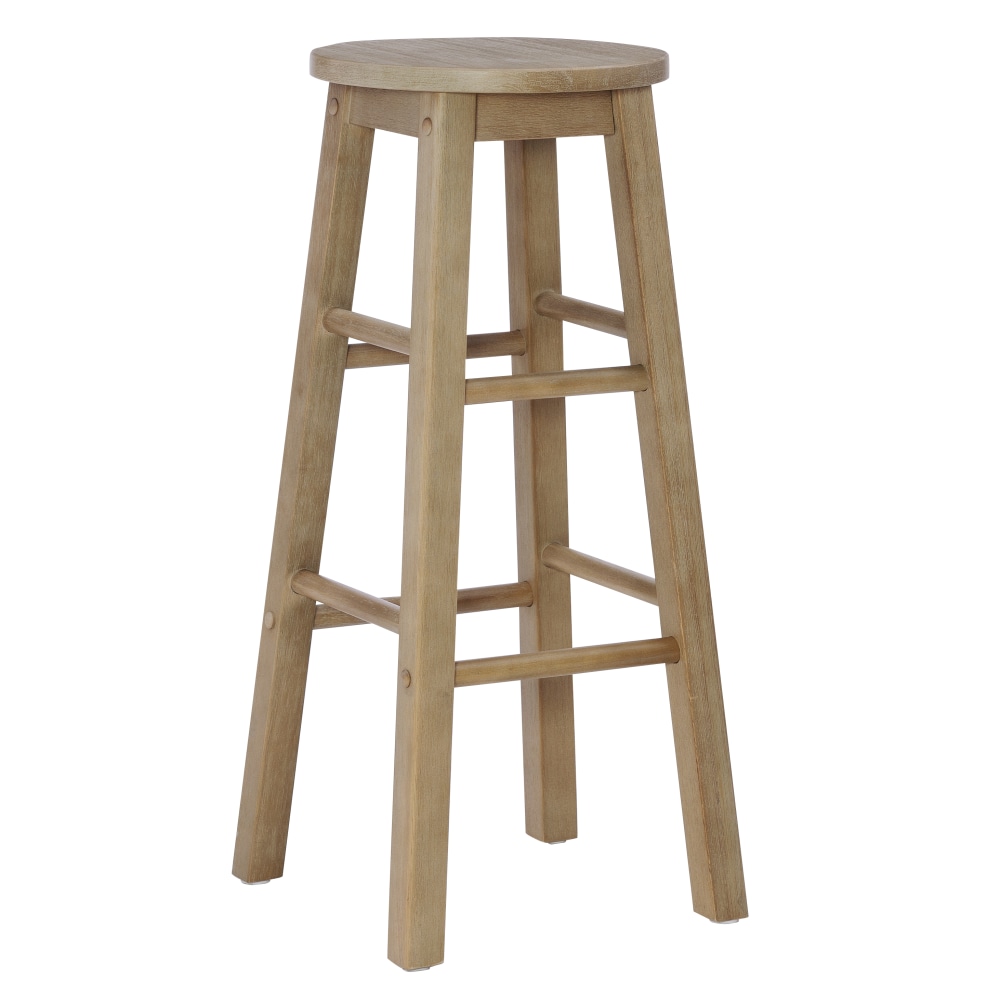 Linon Elmore Backless Bar Stool, Gray Wash MPN:OFDP2742