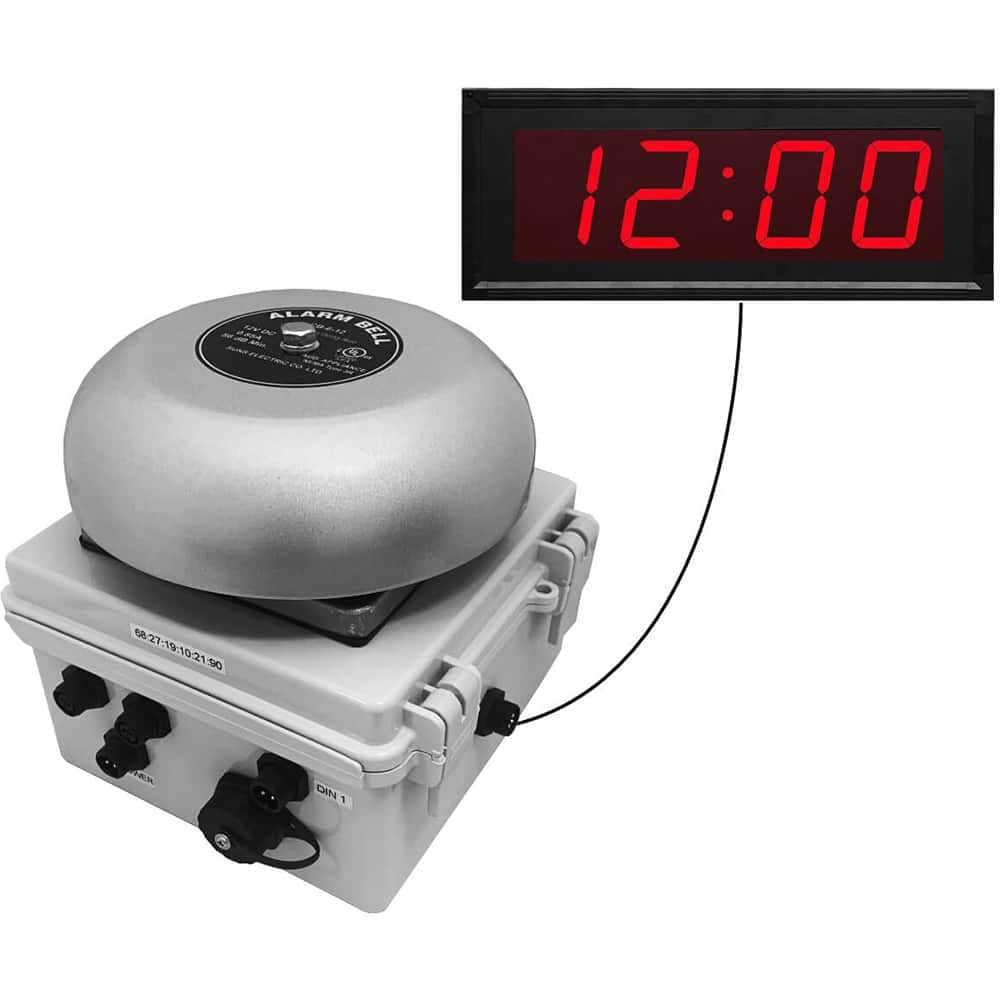 Bells, Horns & Sirens, Type: IP Bell Clock , Explosion Proof: No , Weatherproof: Yes , Vibrating: Yes , Voltage: 12V ac  MPN:01-910-00071