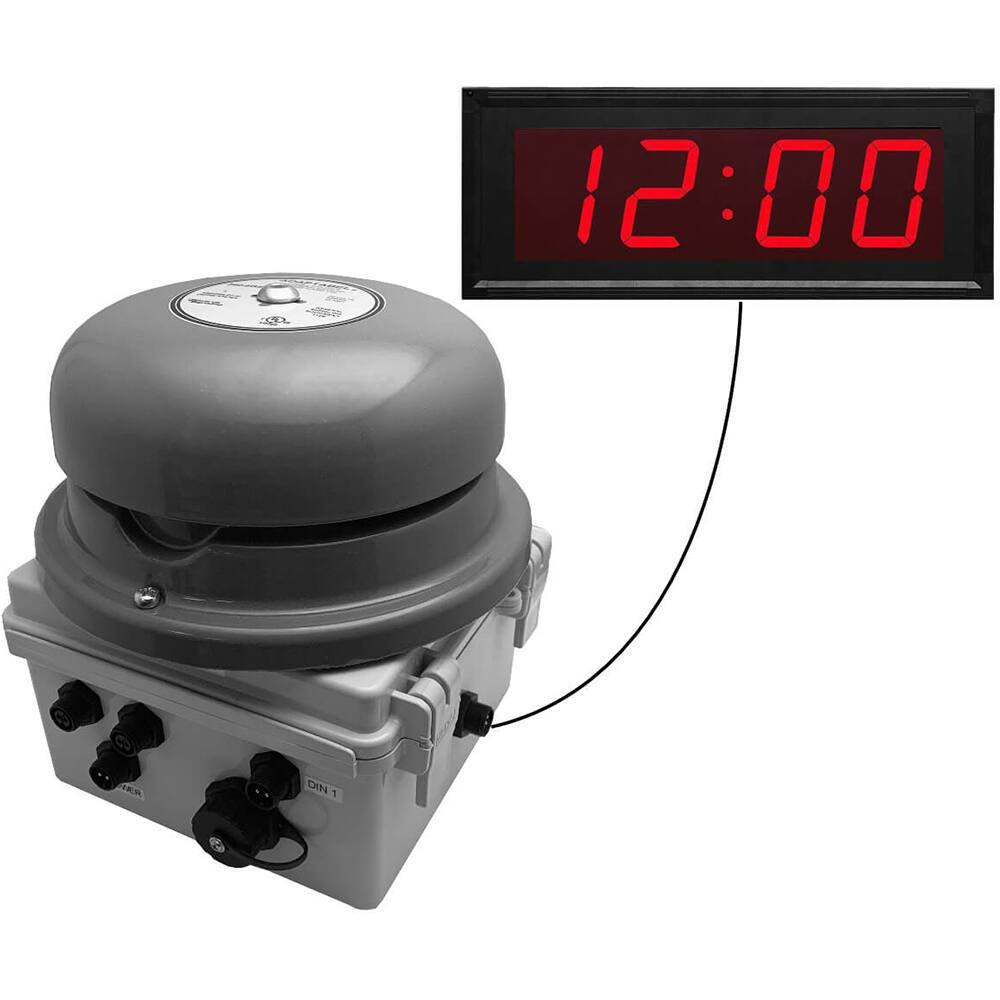 Bells, Horns & Sirens, Type: IP Bell Clock , Explosion Proof: No , Weatherproof: Yes , Vibrating: Yes , Voltage: 24V ac  MPN:01-910-00081