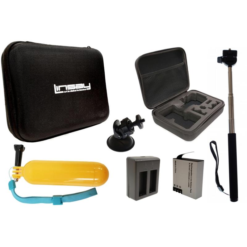 Linsay Action Camera Accessories Bundle MPN:ACS-1000B