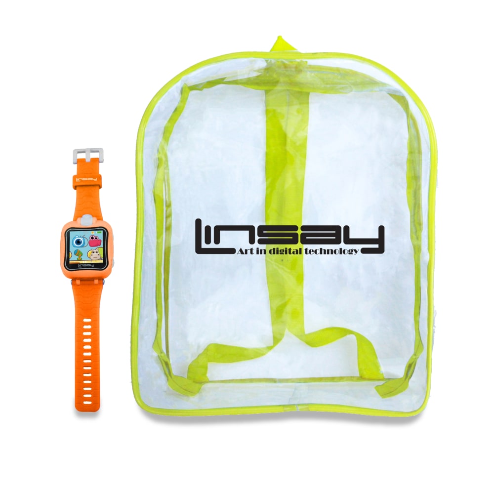 Linsay Kids Smart Watch With Bag, Orange, S5WCLORANGEBAG MPN:S5WCLORANGEBAG
