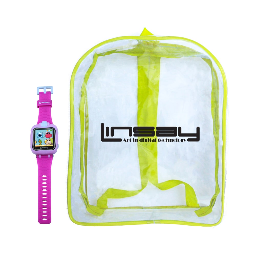Linsay Kids Smart Watch With Bag, Pink, S5WCLPINKBAG MPN:S5WCLPINKBAG