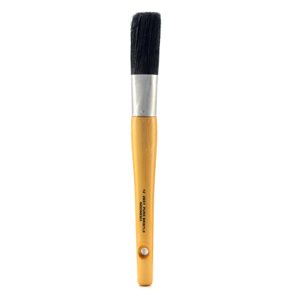 Linzer Paint Brush, Size 12, Oval Bristle, Brown MPN:2651 12