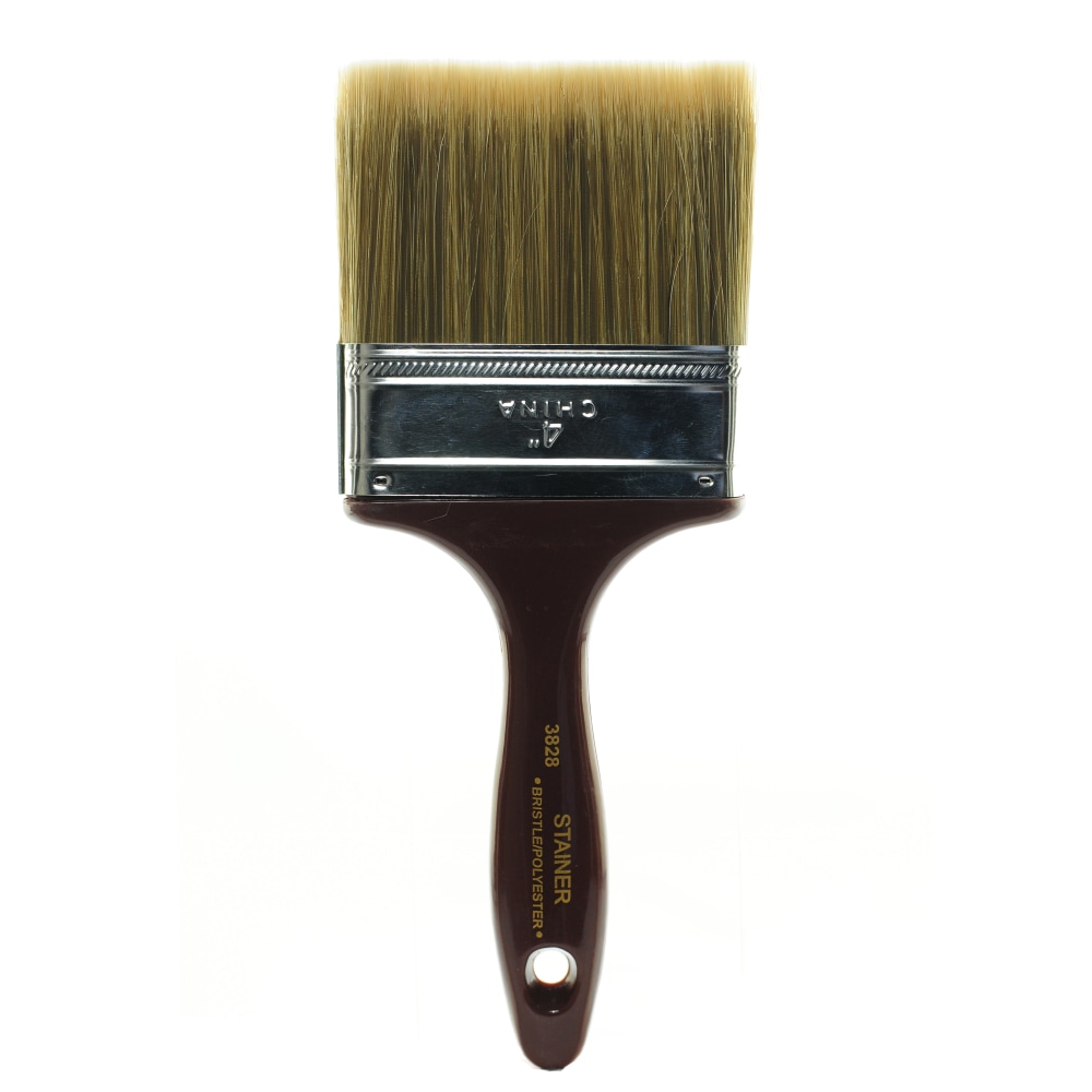 Linzer Polyester Utility Paint Brush, 4in, Synthetic MPN:3828
