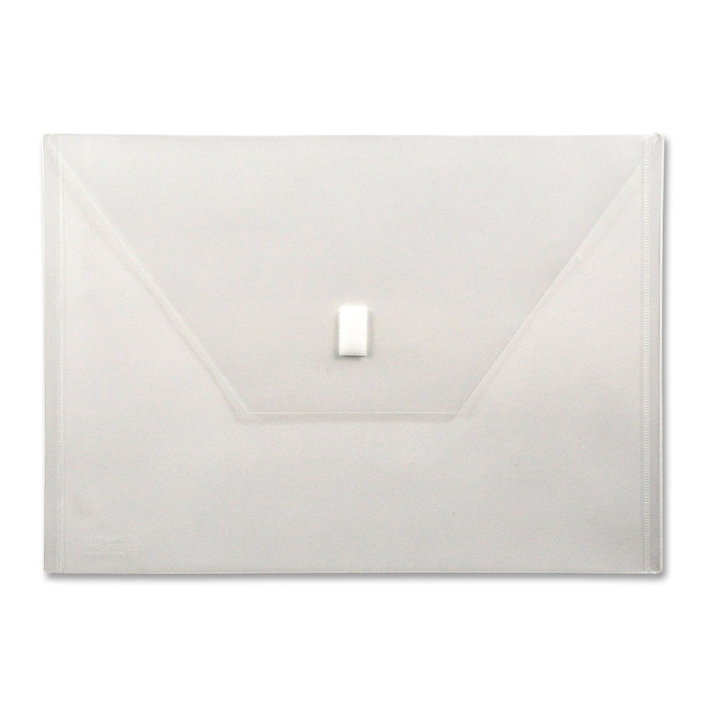 Lion VELCRO-Closure Poly Envelope, 13in x 9 3/8in, Clear (Min Order Qty 40) MPN:22080-CR