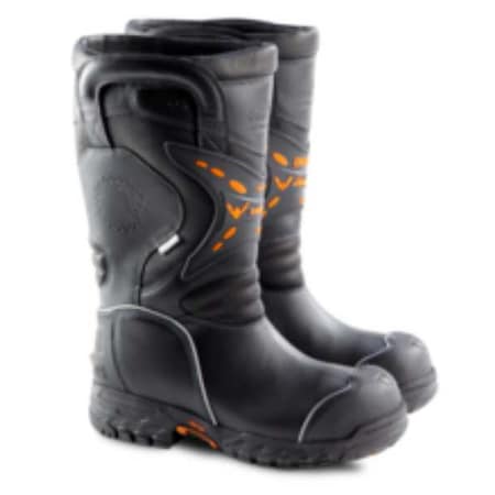 Fire and Rescue Boot, Structural, Synthetic Rubber Outsole, Leather Upper, 14 in Height, 5 W MPN:504-6389 5 W