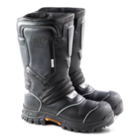Fire and Rescue Boot, Structural, Rubber Outsole, Leather Upper, 14 in Height, Composite Toe, M MPN:804-6369 10.5M