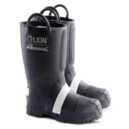 Fire and Rescue Boot, Structural, Rubber Outsole, Rubber Upper, 14 in Height, Steel Toe, 7 1/2 M MPN:807-6003 7.5M