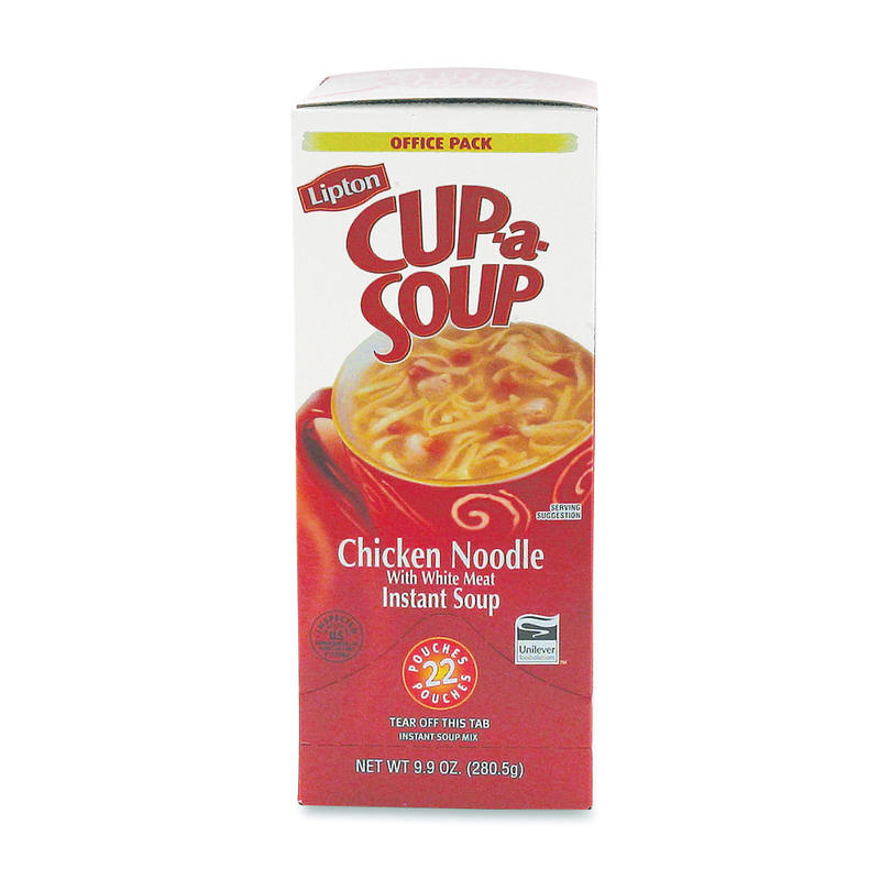 Lipton Chicken Noodle Cup A Soup, 0.45 Oz, Box Of 22 Envelopes (Min Order Qty 3) MPN:34879