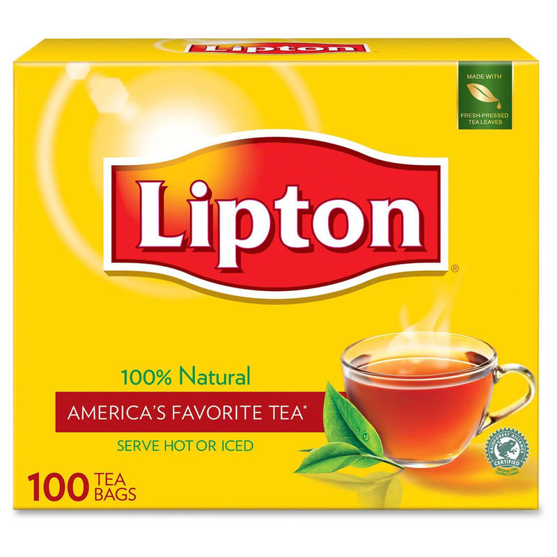 Lipton Tea Bags, Box Of 100 (Min Order Qty 8) MPN:0-412910-3