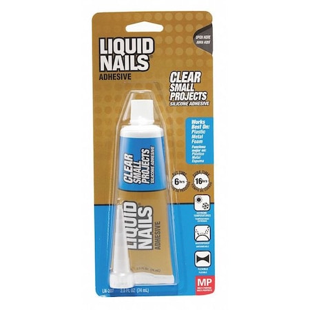 Adhesive, Clear Small Projects Series, Beige Tan, 24 hr Full Cure, 2.5 oz, Tube MPN:LN-207